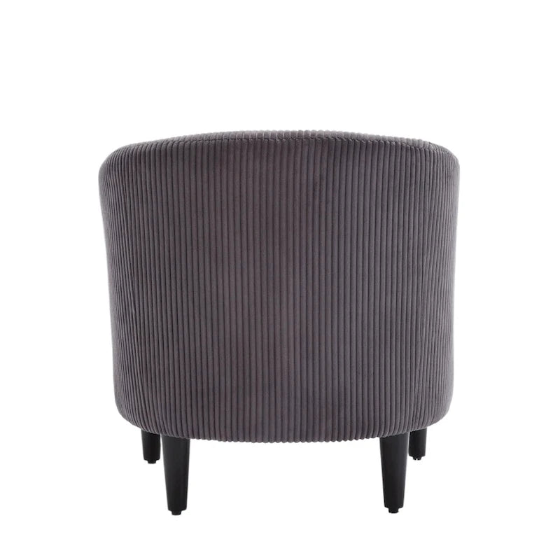 Moderne decoratieve stoel, kuipstoel voor de woonkamer met kussen en hoofdkussen, eenpersoonsbank