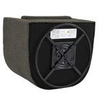 Poltrone girevoli imbottite d’arredo con finiture a borchie, set da 2